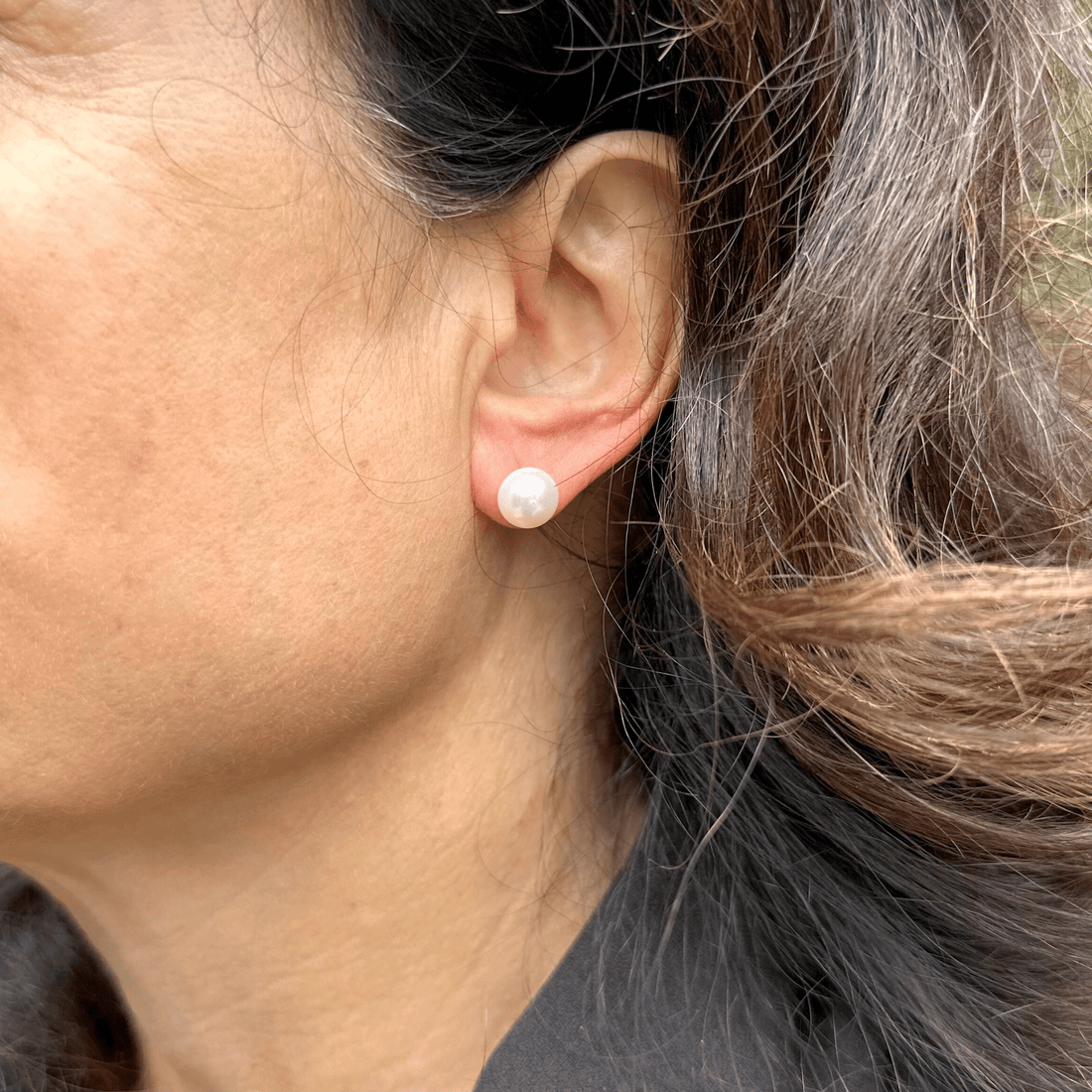 Parel oorstekers AAA 8,5 - 9mm - Gloria Maris Giethoorn