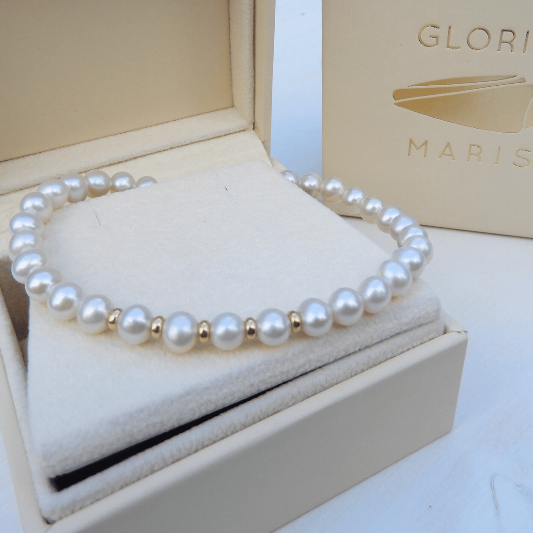 Parel armband 6mm - Gloria Maris Giethoorn