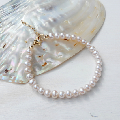 Pearl bracelet 5-5,5mm gold filled